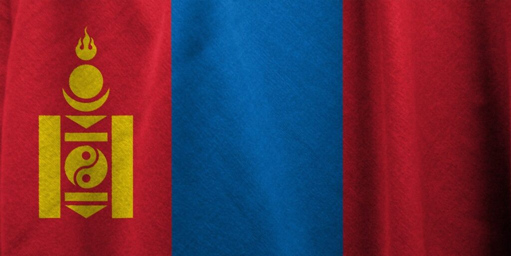red-blue-red flag; mongolia